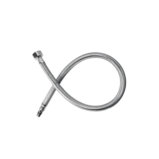 1/2 "x M10 स्टेनलेस स्टील ब्रेडेड नली